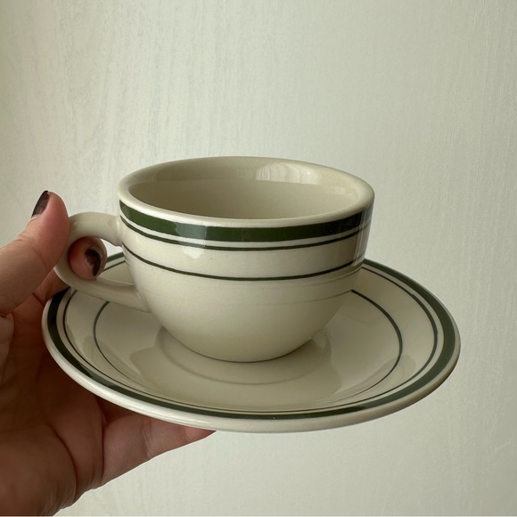 Diner-Style Coffee Cup and Saucer (Two 2-Piece Sets) - Picture 4 of 4